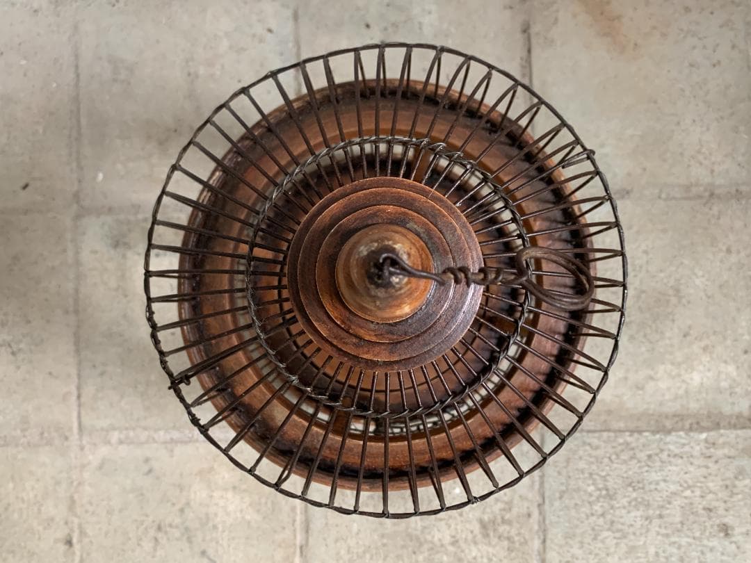 フランス アンティーク　バードケージ 鳥かご 木製 アイアンワイヤー ビンテージ