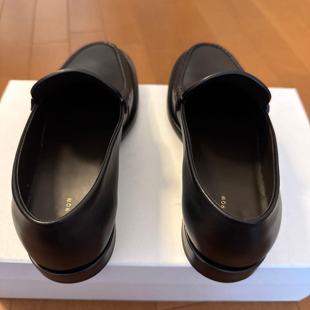 靴 THE ROW NOVUS MOCASSIN BLACK