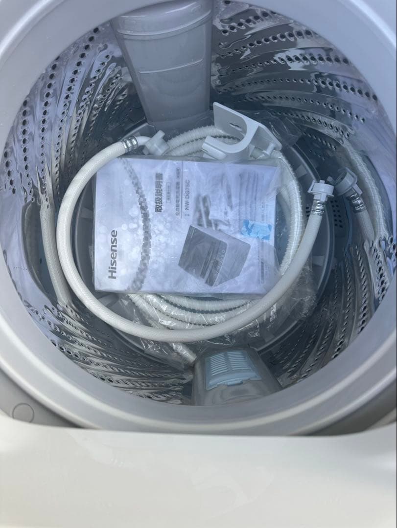 【極美品】2024年式　ハイセンス　7.5キロ