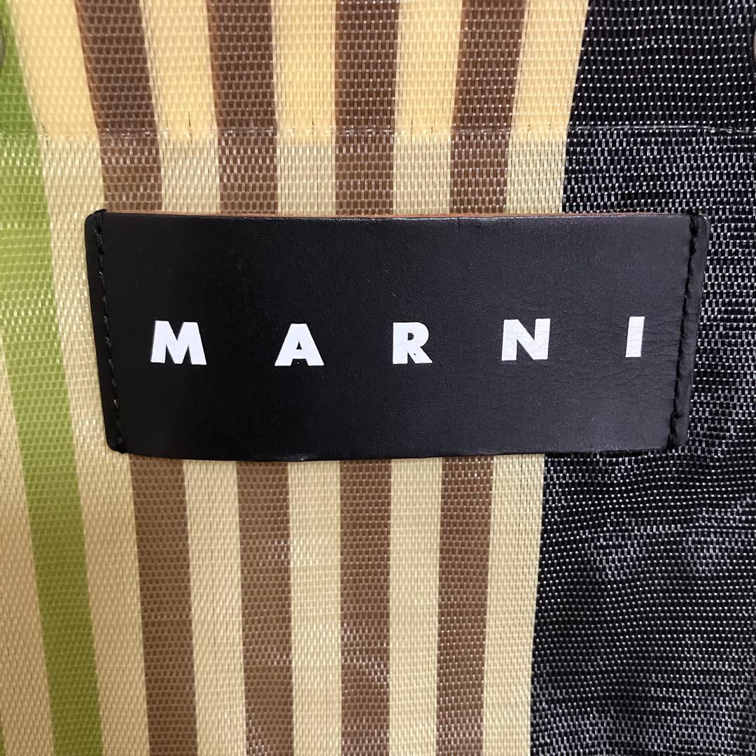 【美品】MARNI⭐︎ マルニ　ストラップバック　ミニ⭐︎マルチグレー
