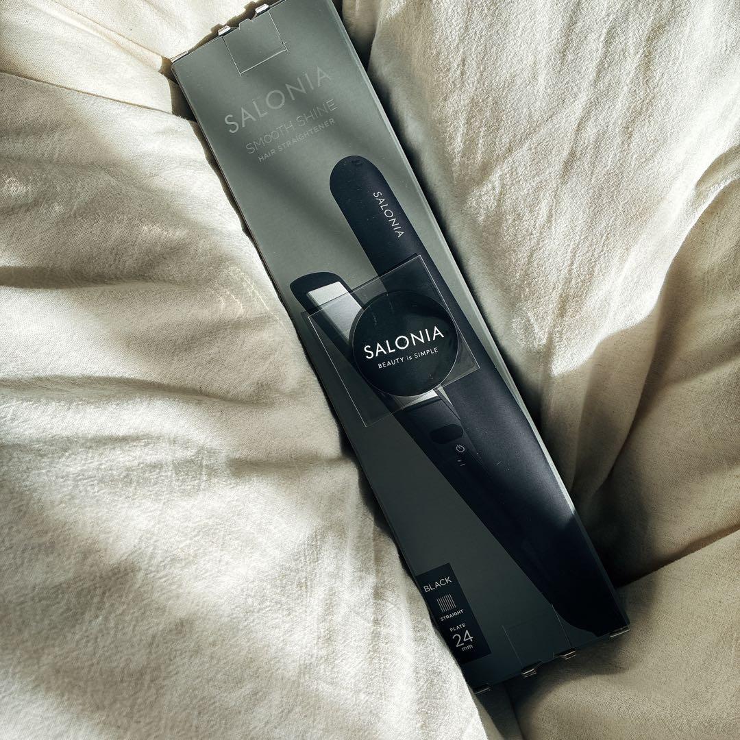 新品✨SALONIA サロニア スムースシャイン ストレートアイロン　ブラック
