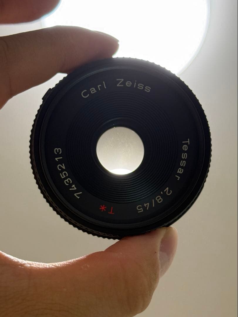 contax carlzeiss tessar 45mm f2.8 レンズのみ