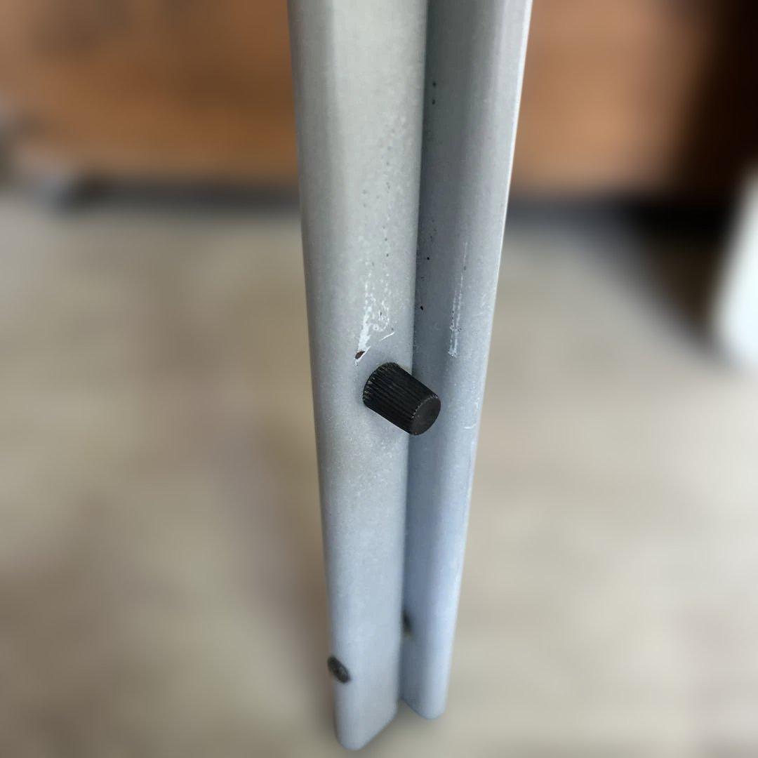 昭和レトロ 80's 強化ガラス天板 ローテーブル グレー インダストリアル