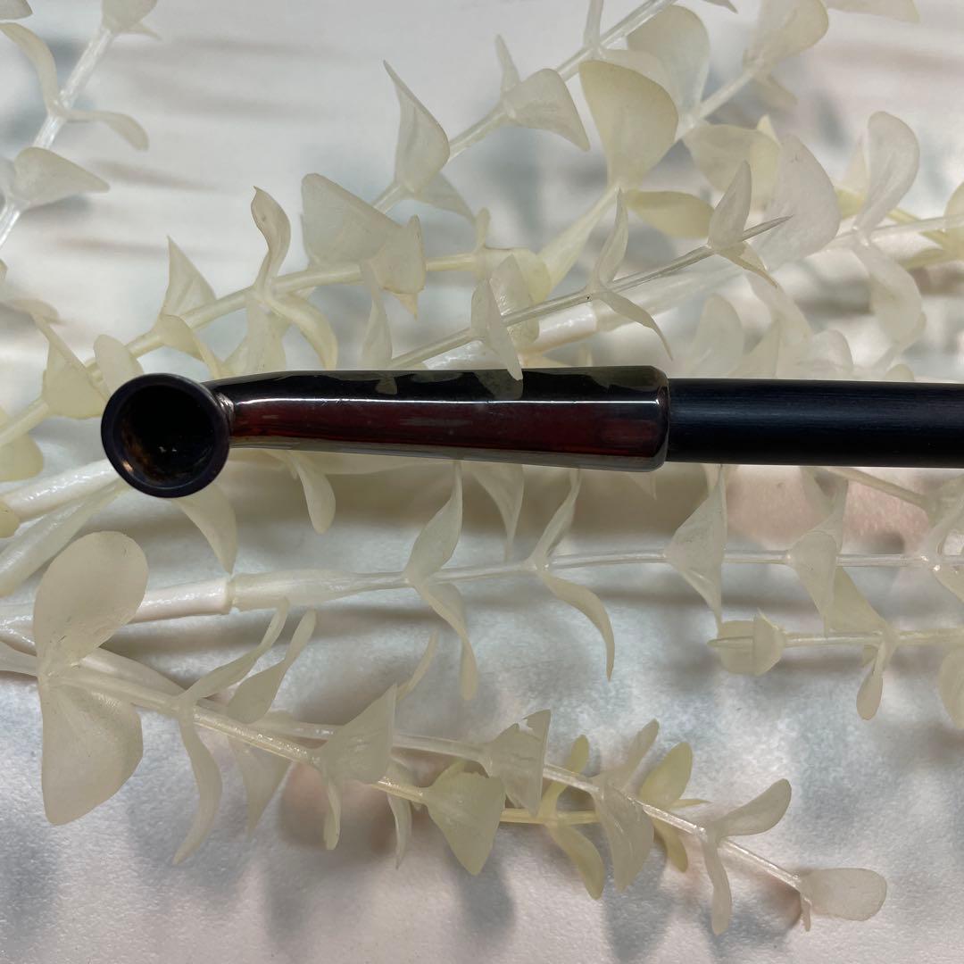 煙管　純銀製刻印　六角形