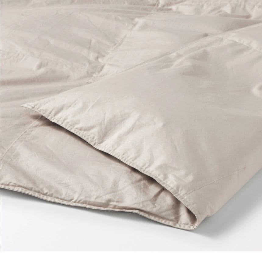 無印良品　カバーがなくても使える　洗える羽毛薄掛ふとん／Ｄ