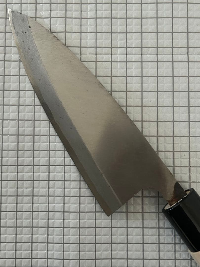 左用 出刃 包丁 出刃包丁 安来鋼青紙２号 150mm 朴丸柄 左利き用