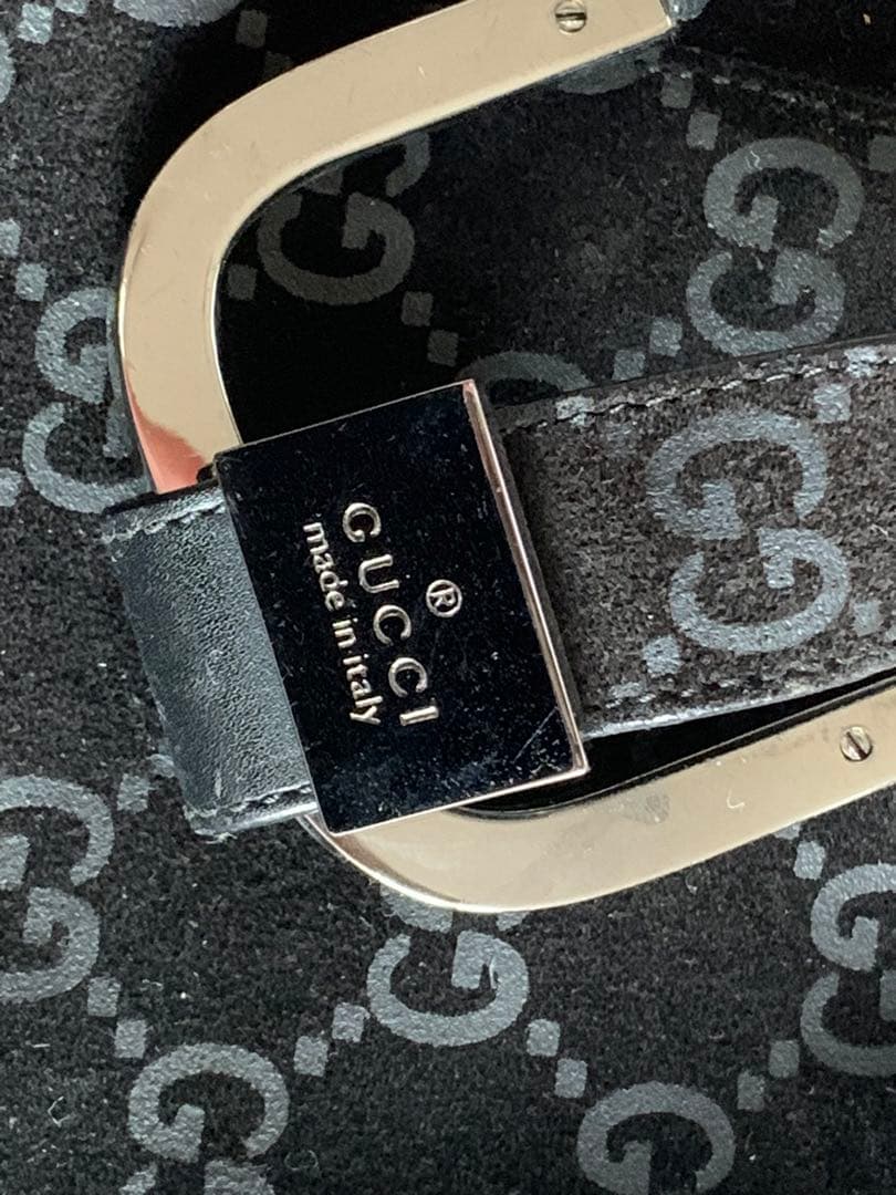 GUCCI グッチ　スエード　巾着　バッグ