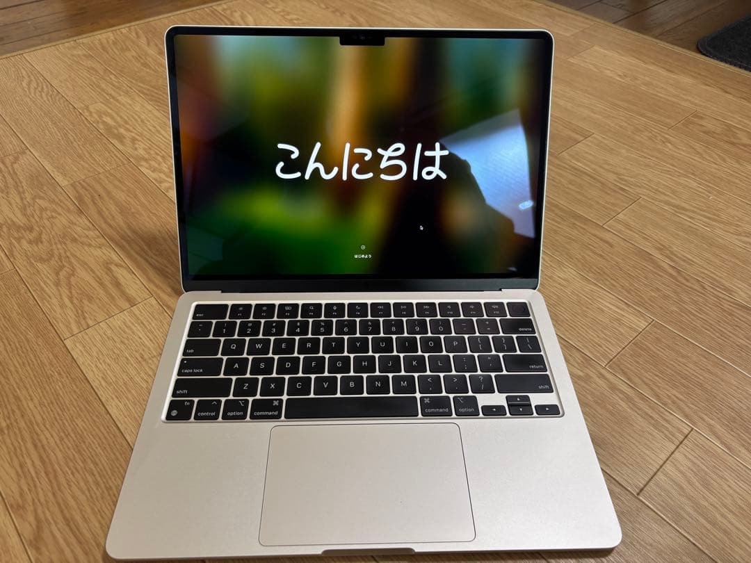 M2 MacBookAir スターライト 8GB 256GB USキーボード