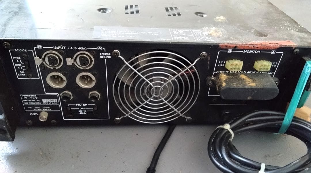 M.T様分　Panasonic RAMZA パワーアンプ WP-9440