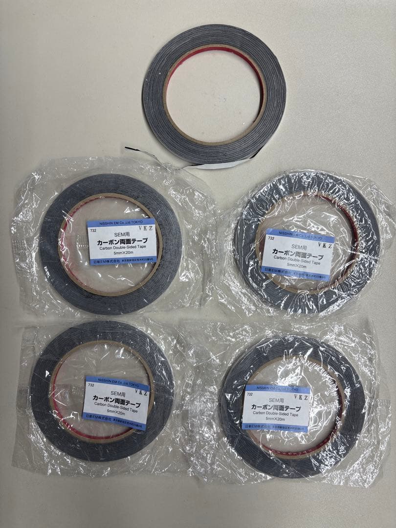 カーボン両面テープ 5mm x 20m 5個セット