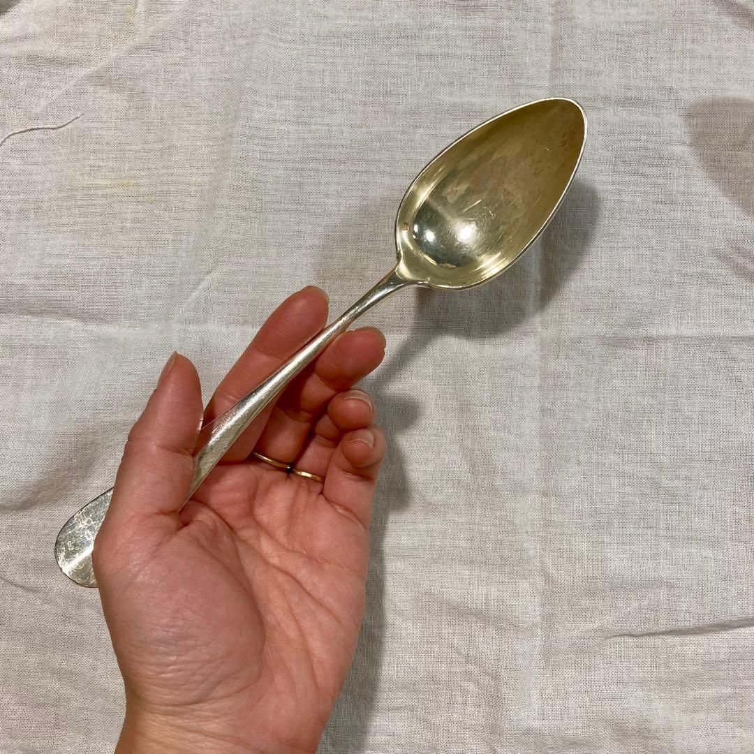 クリストフル Uniplat 純銀フォーク スプーン4本セット 21cm