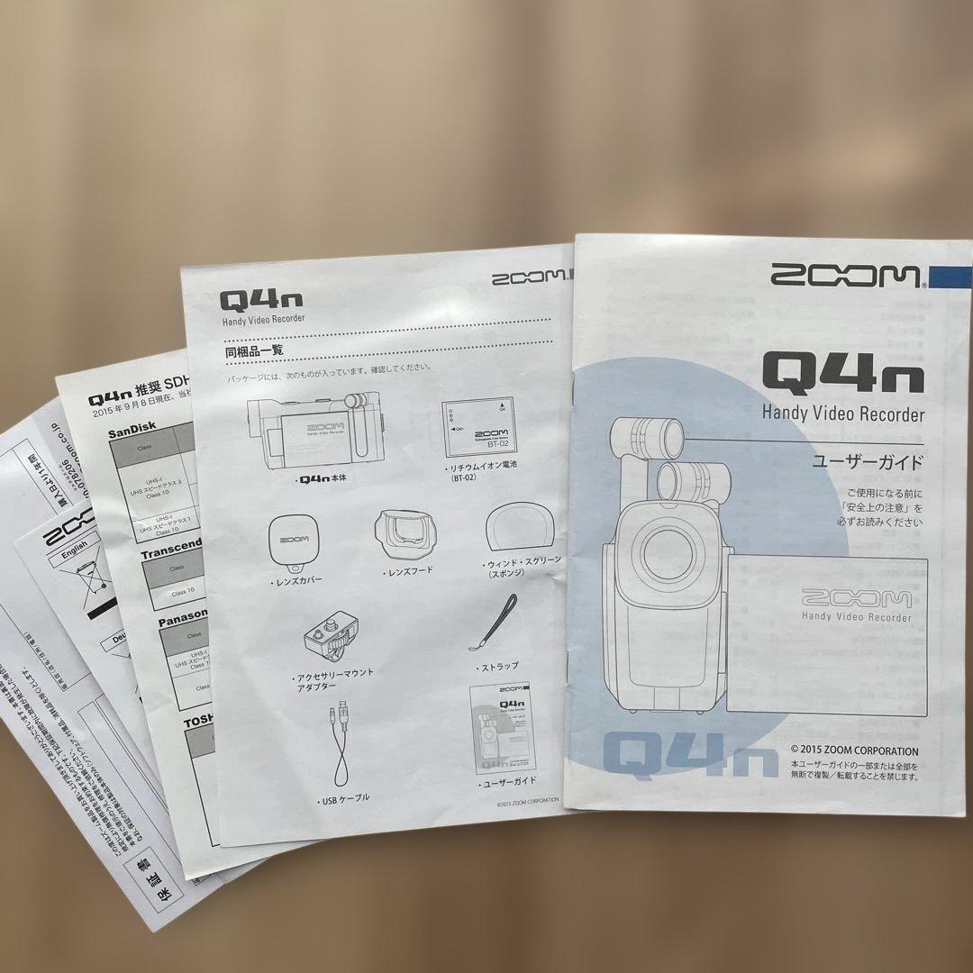 ZOOM ハンディビデオカメラレコーダー Q4n