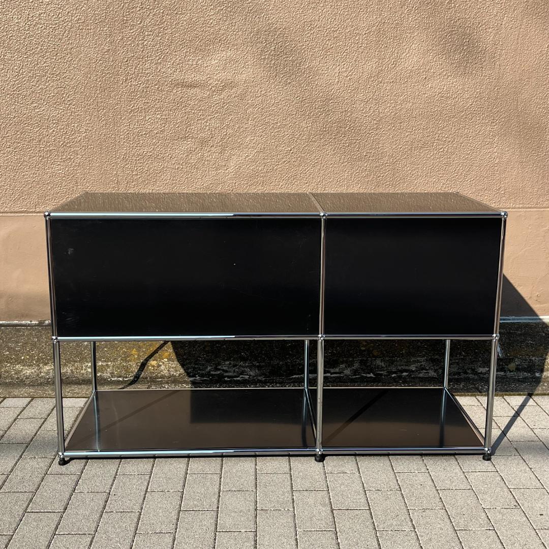 USM Haller ハラ－システム ２列２段 グラファイトブラック