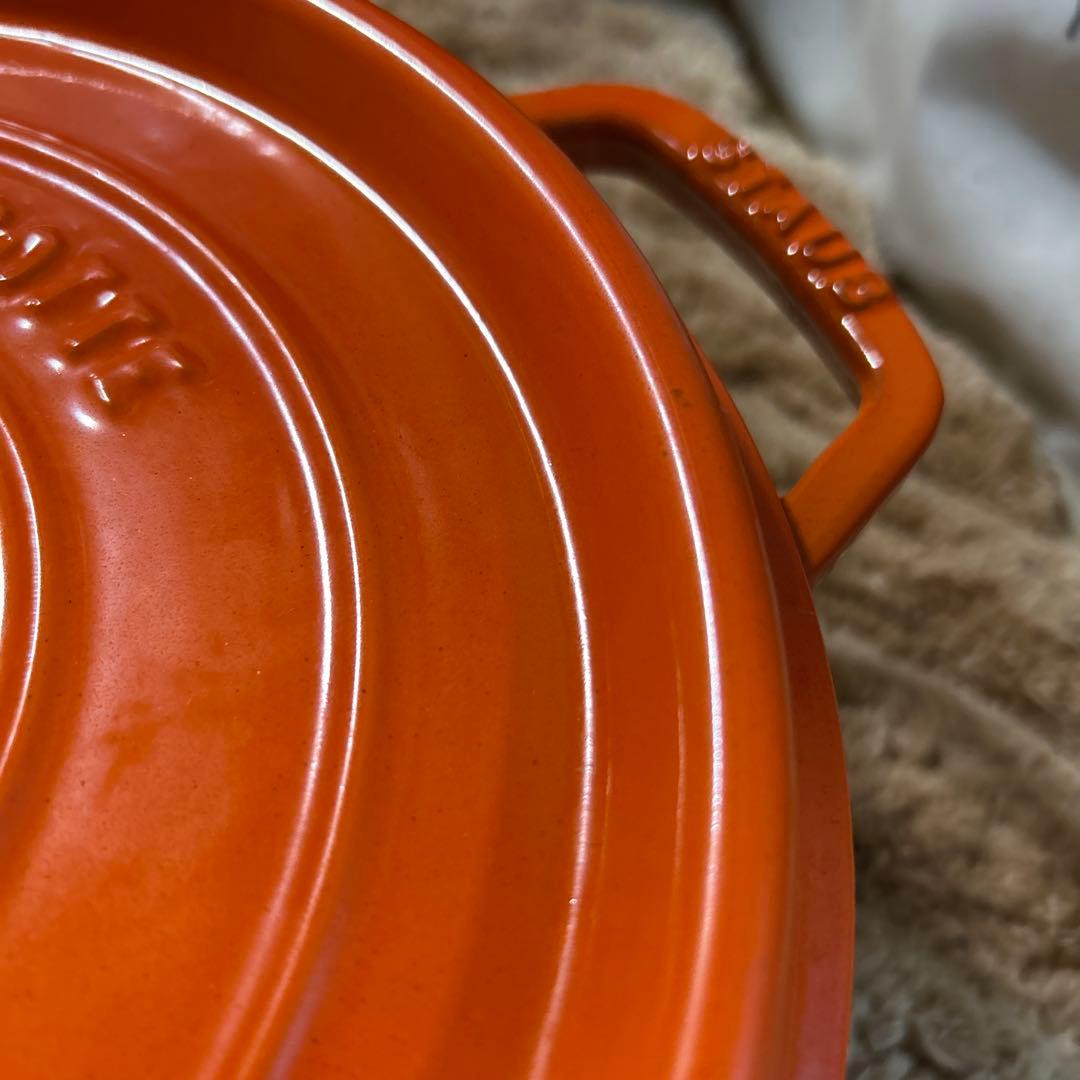 廃盤品 ストウブ staub ピコココット ラウンド 26cm オレンジ