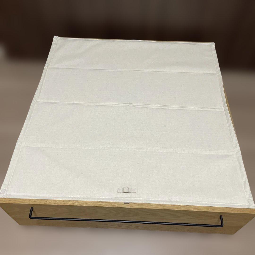 無印良品 ベッド下収納・大・オーク材・高さ25cmタイプ フタ付②