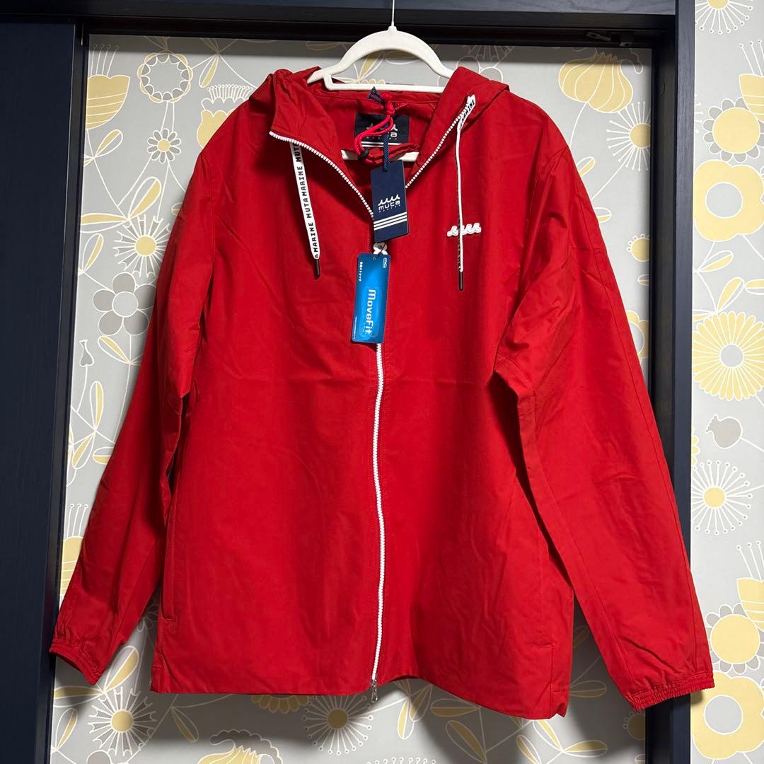 雲助❣️MUTA MARINE フード付きナイロンジャケット レッド