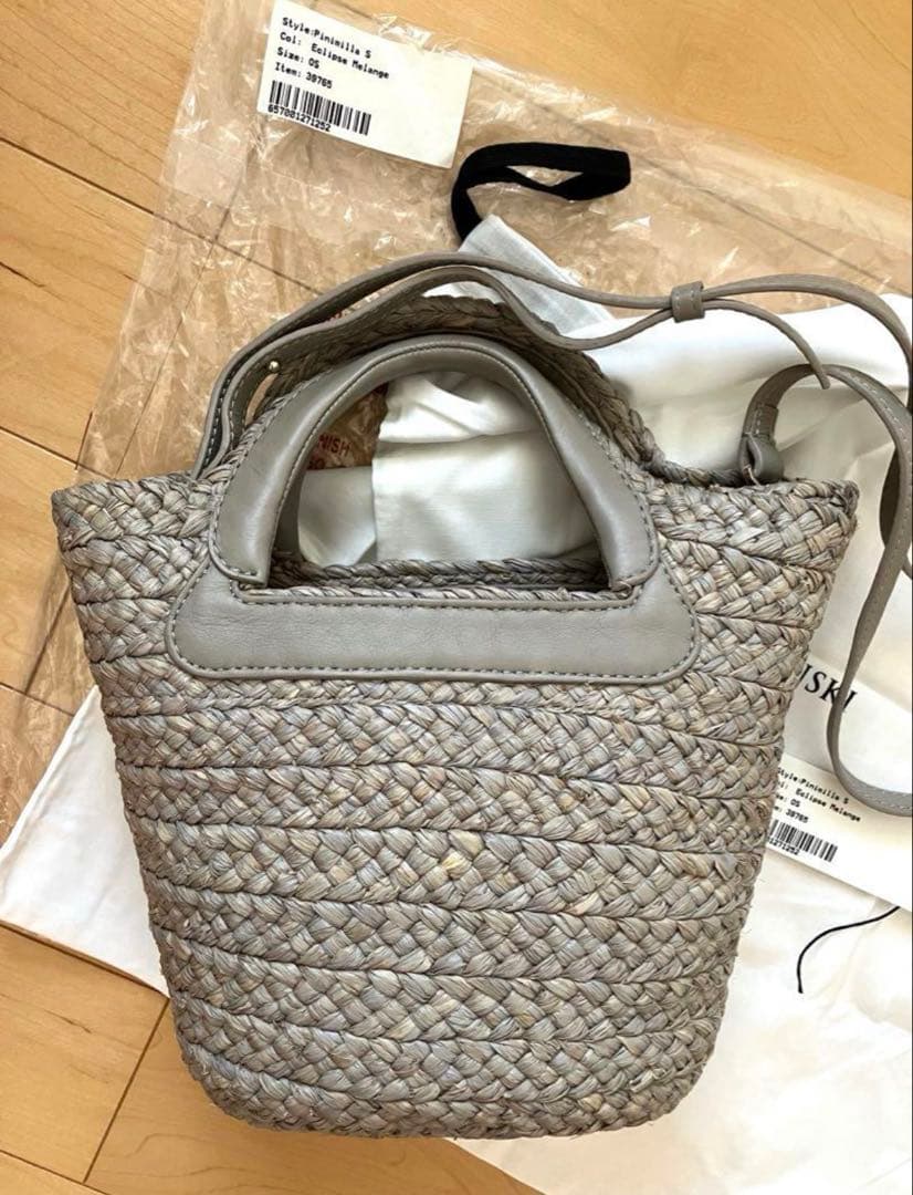 HELEN LAMINSKI 2way グレー かごバッグ