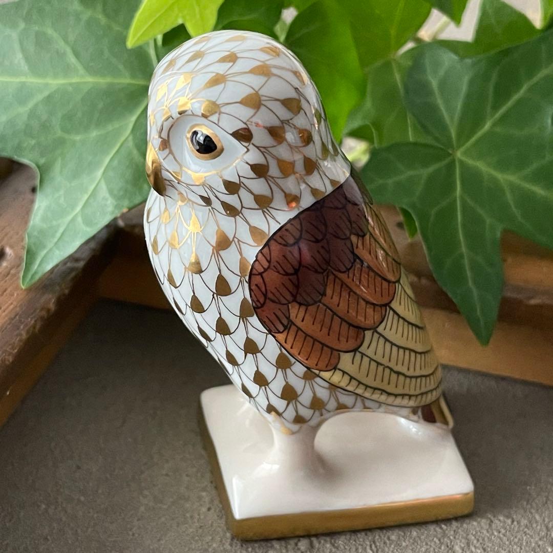 HEREND フィギュリン　 『アテナのふくろう』