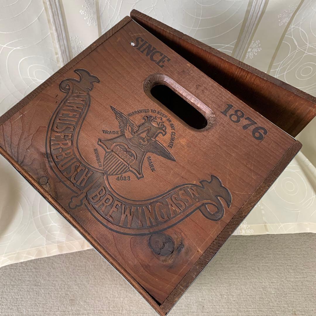 アメリカビールボックス　Anheuser-Busch ビンテージビールケース