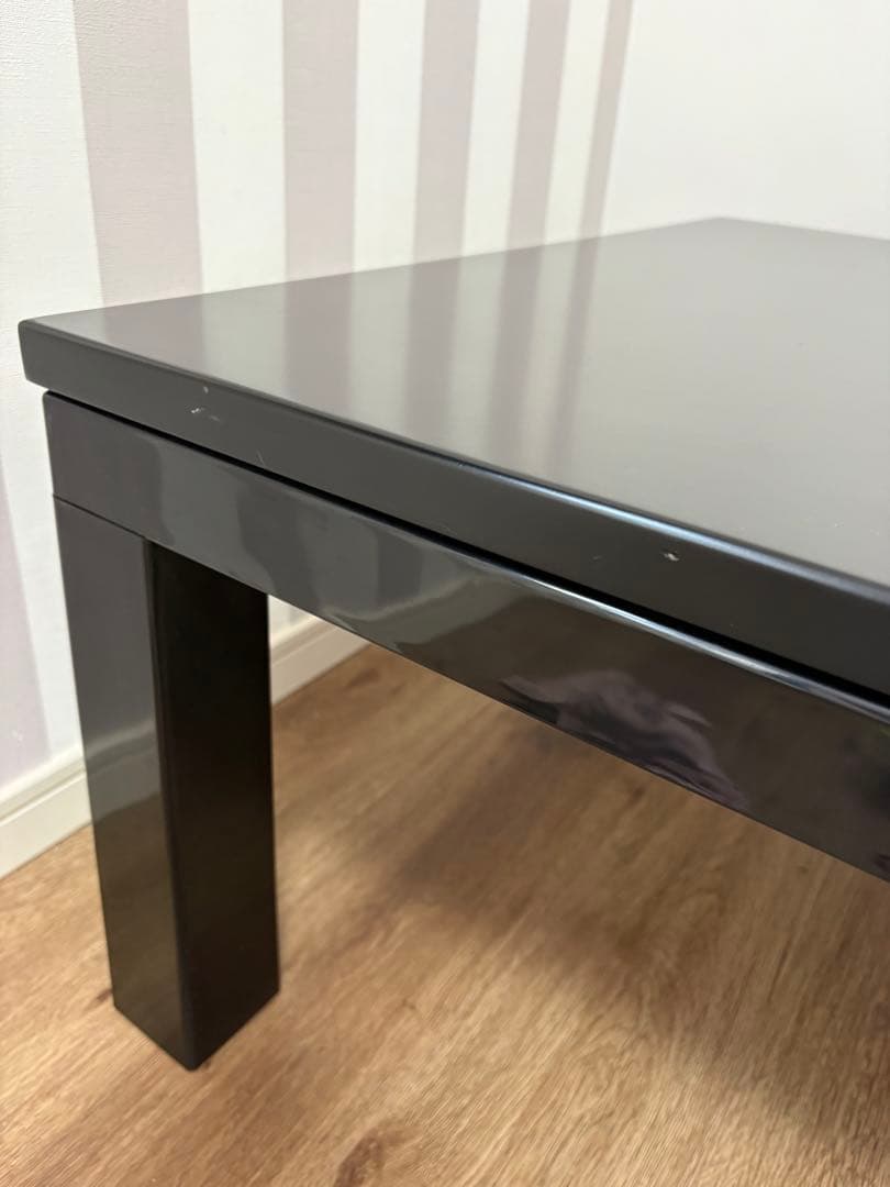 『カインズ』全面フラットヒーター　温度調整可能　正方形　黒