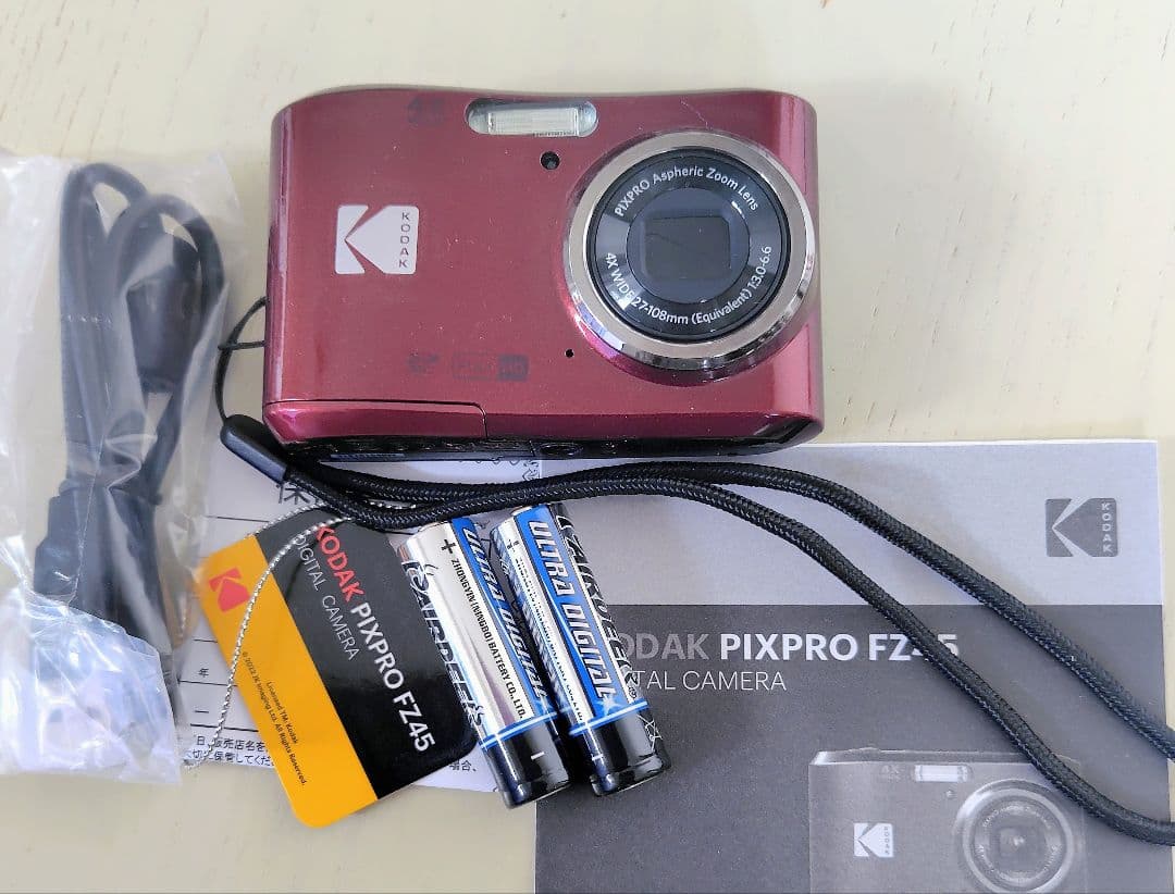 Kodak PIXPRO FZ45 コンパクトデジタルカメラ レッド