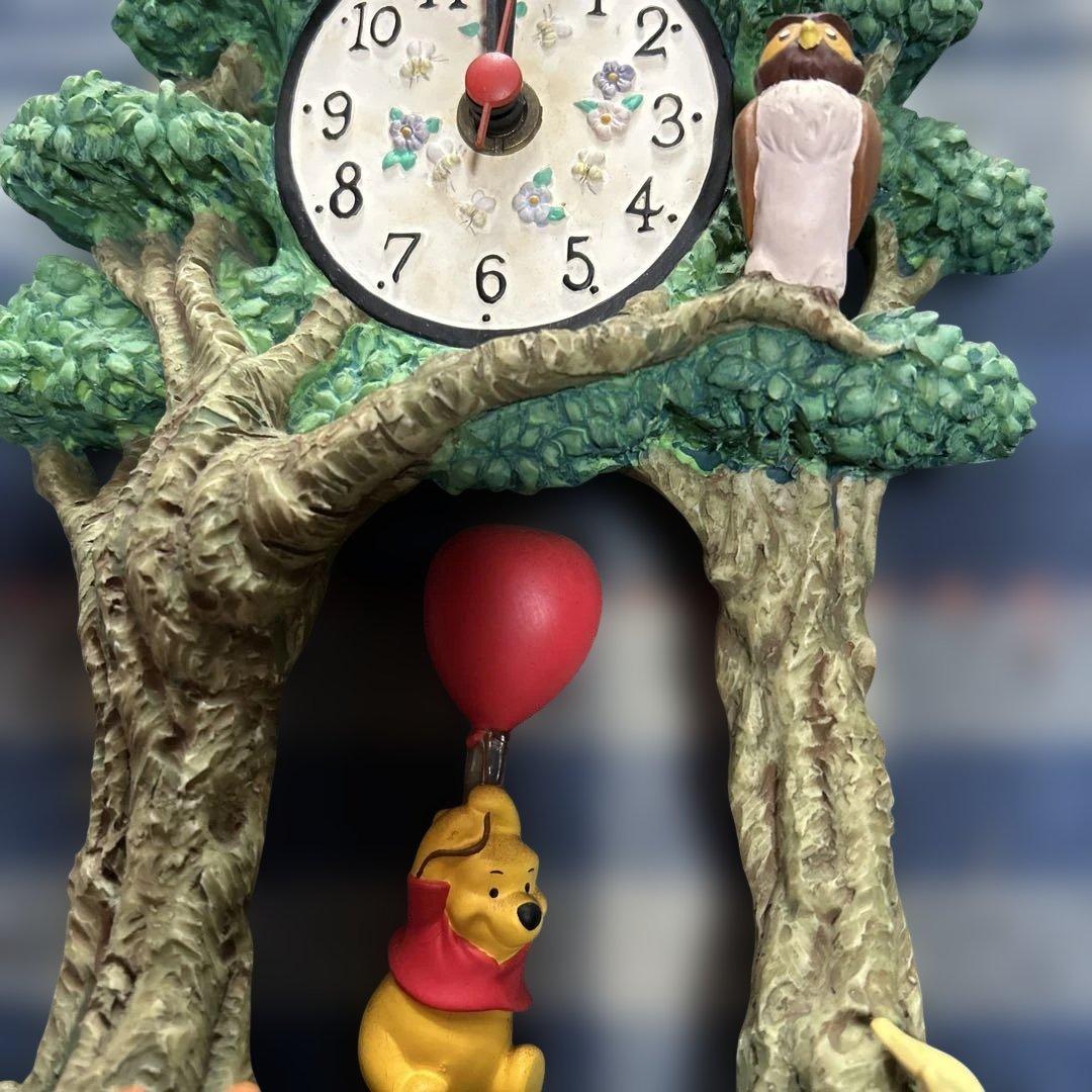 希少 ヴィンテージくまのプーさん ツリー時計