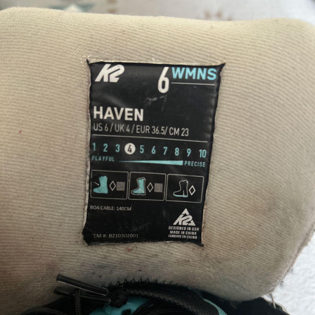 Ｋ２　HAVEN 23cm スノーボードブーツ