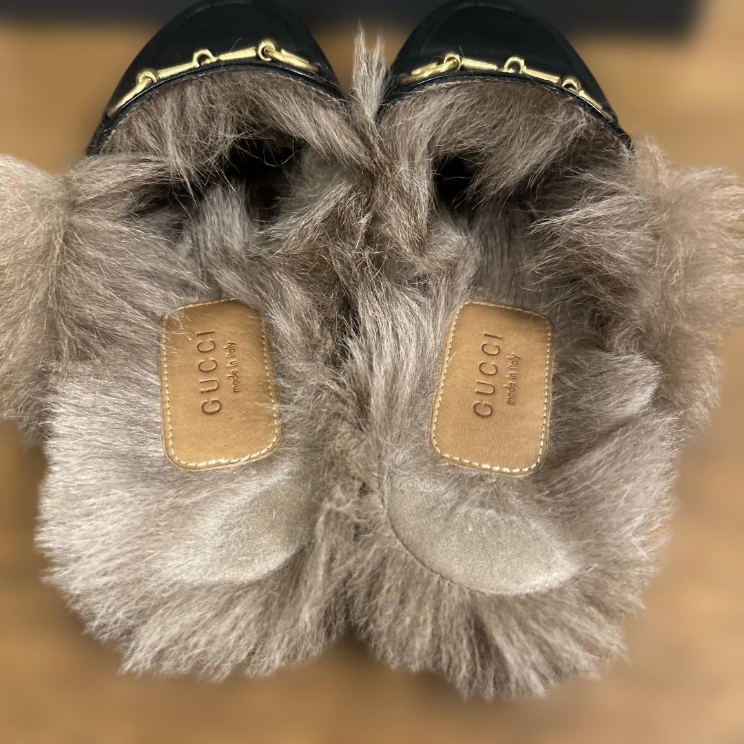 GUCCI ファー　プリンスタウン　ホースビット