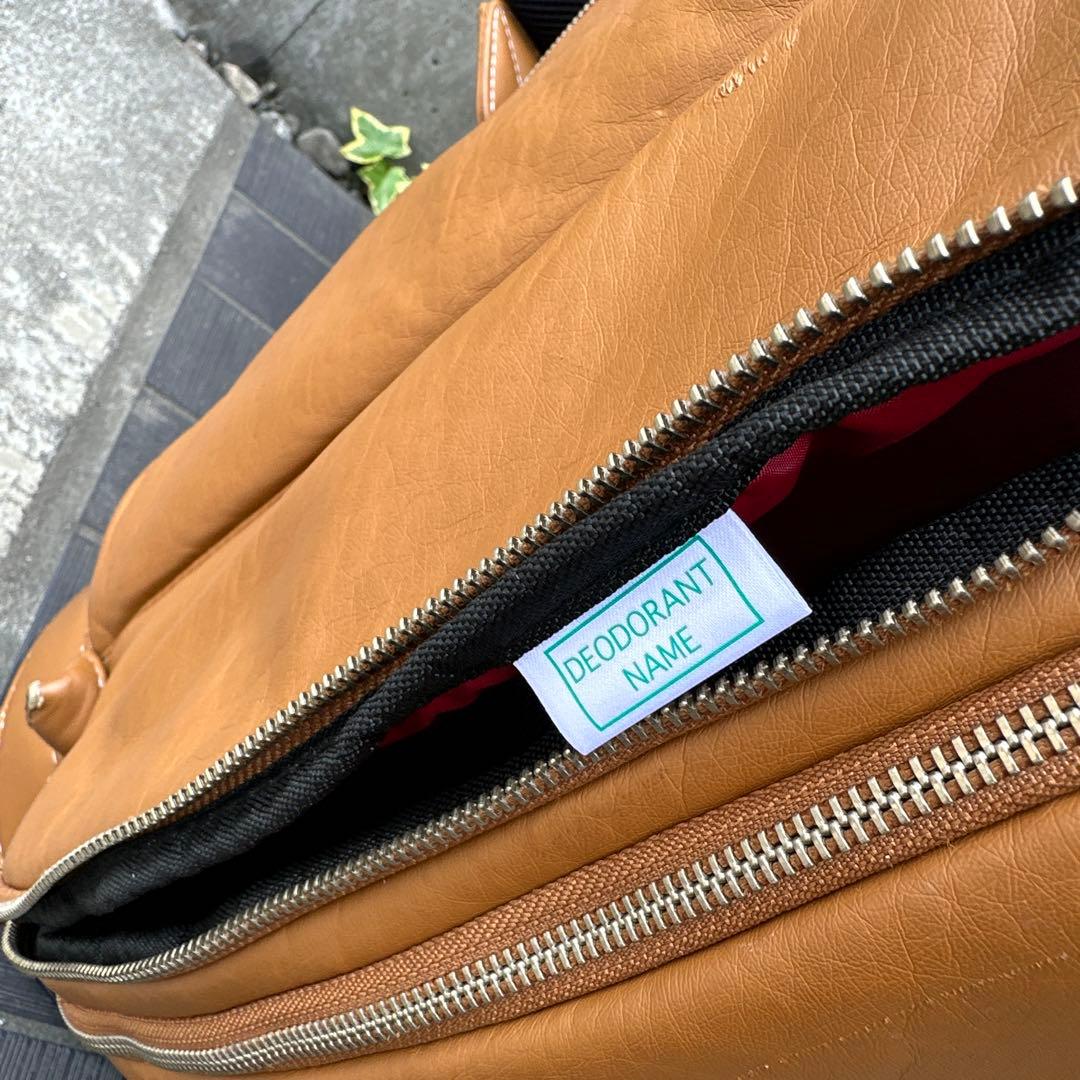 ONOFFブラウン レザー風 キャディバッグ　軽量