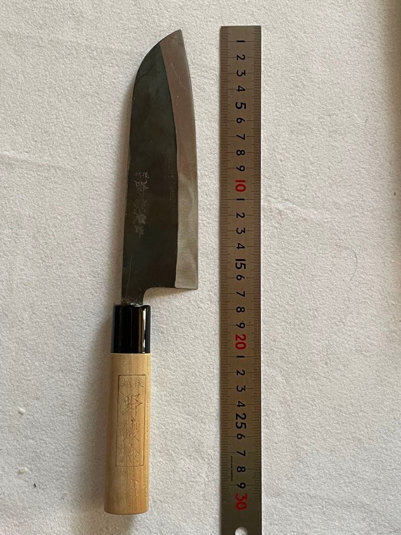 未使用品　三徳包丁（越後野鍛冶）×4点まとめて