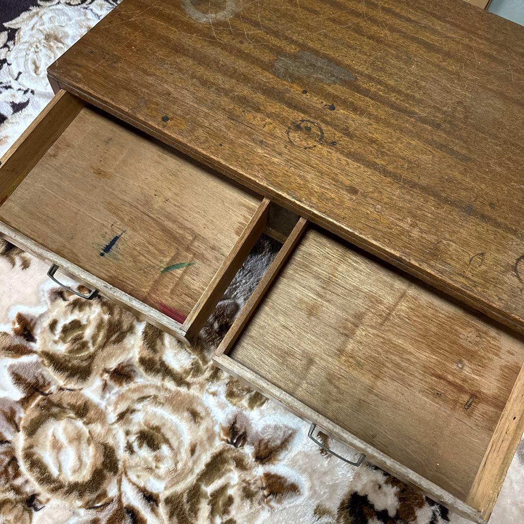 昭和レトロ　当時物　木製文机