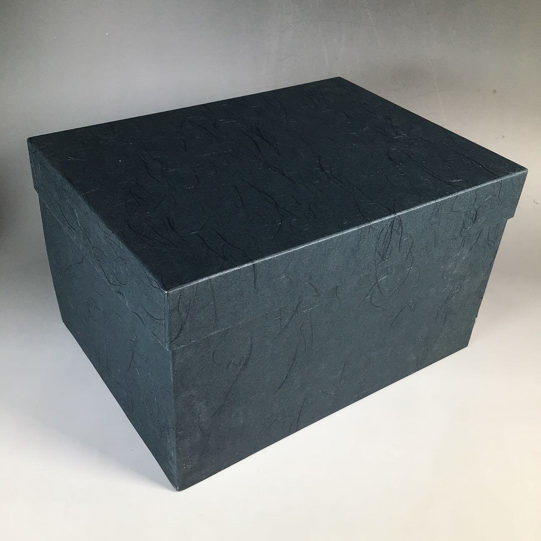 Ｎ８７２　茶箱　『溜塗』『松橋蒔絵』『黄交趾茶器三点揃』　紙箱　茶道具