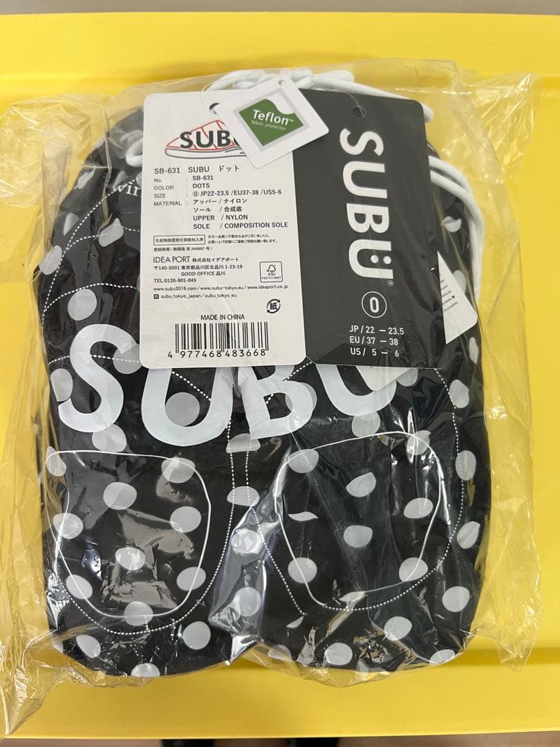 に*ら様 SUBU スブサンダル F-LINE DOTS ドット柄22.0-23