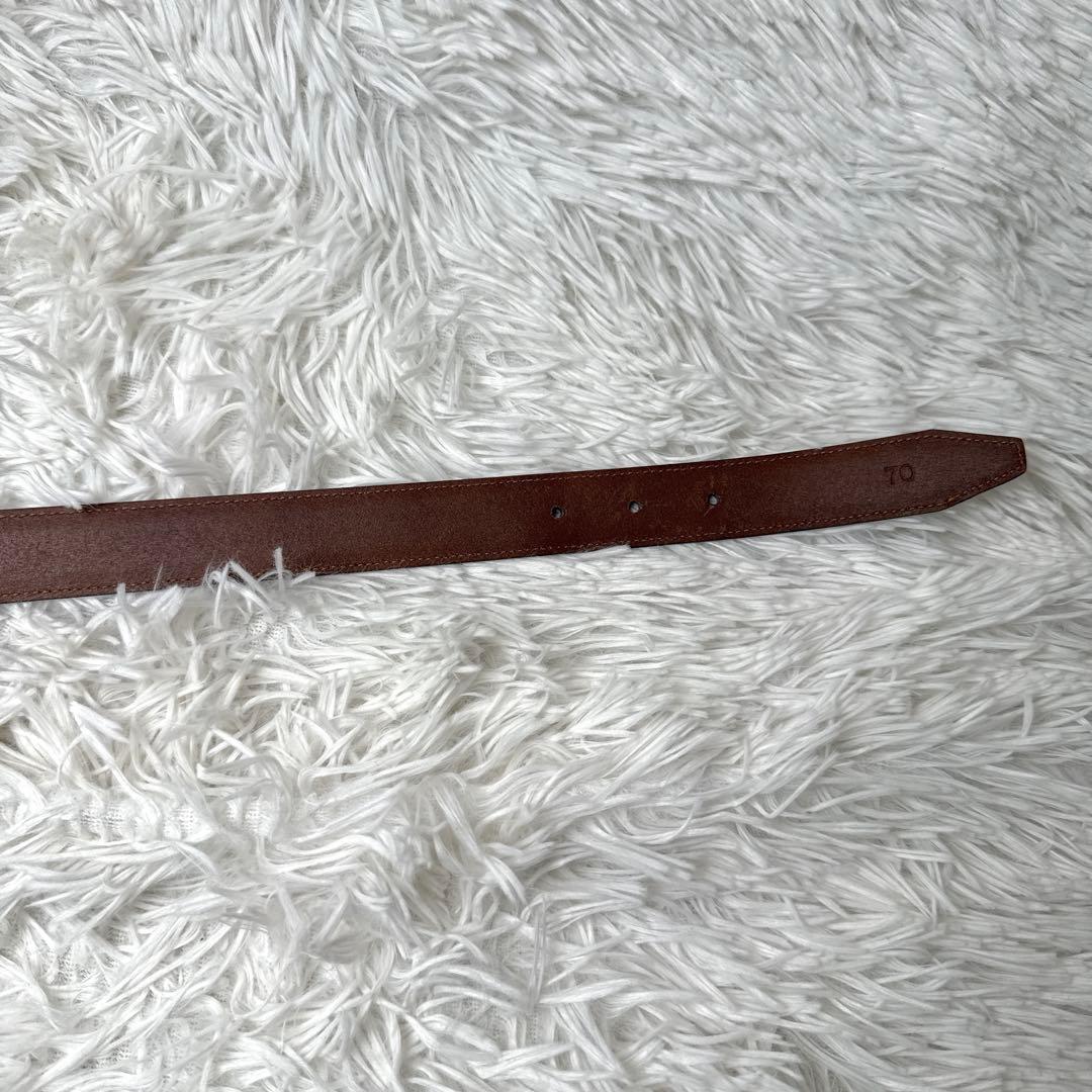 サルヴァトーレフェラガモ ガンチーニ 金金具 ベルト レザー ブラウン