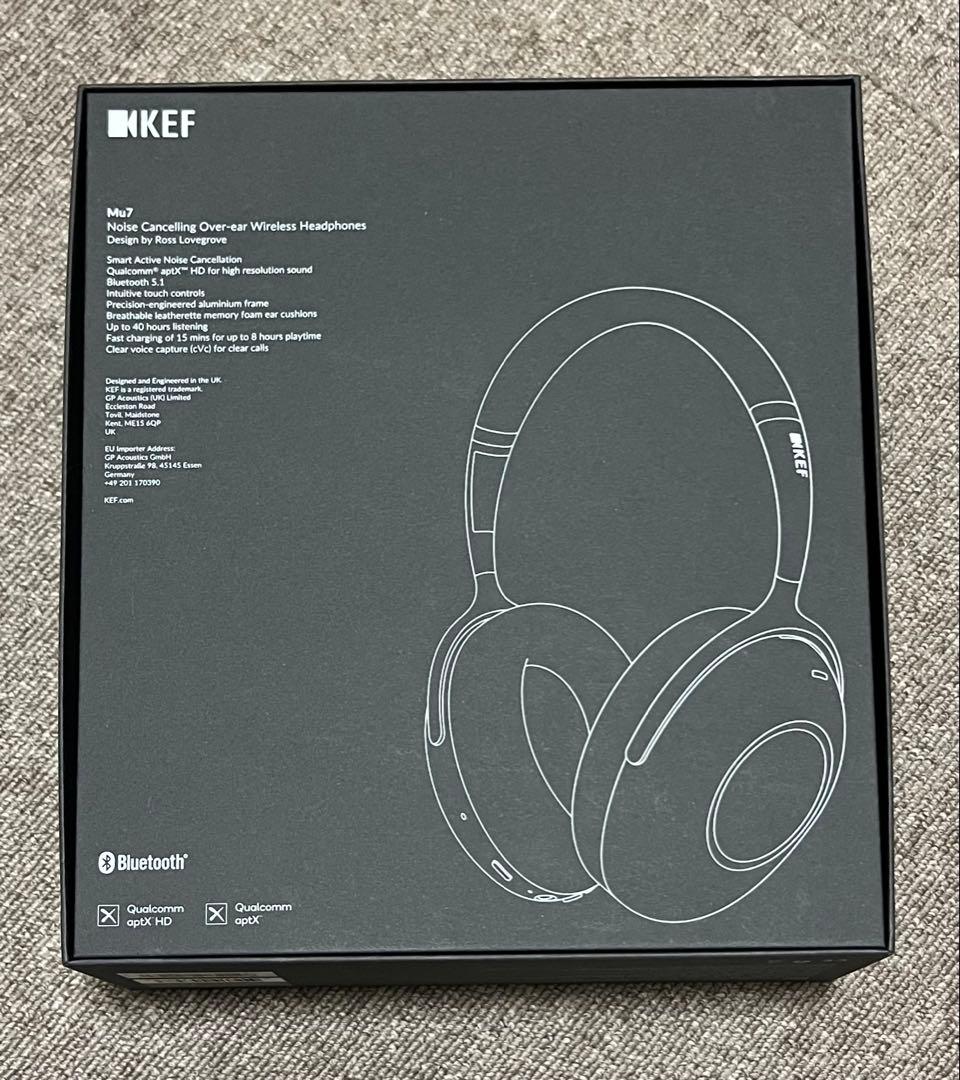 KEF MU7 ワイヤレスヘッドホン（有線接続可）