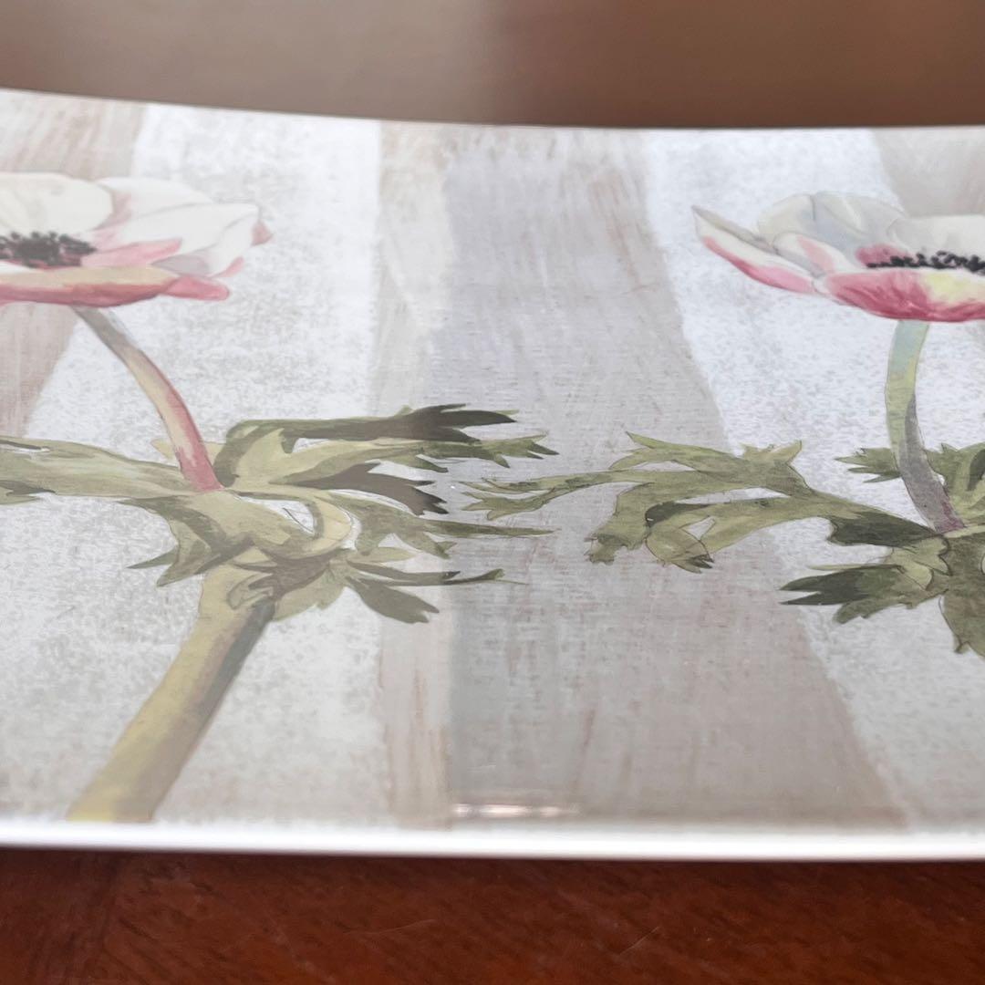 【レア美品】フランス製　ジアン★アネモネ★スクエアプレート