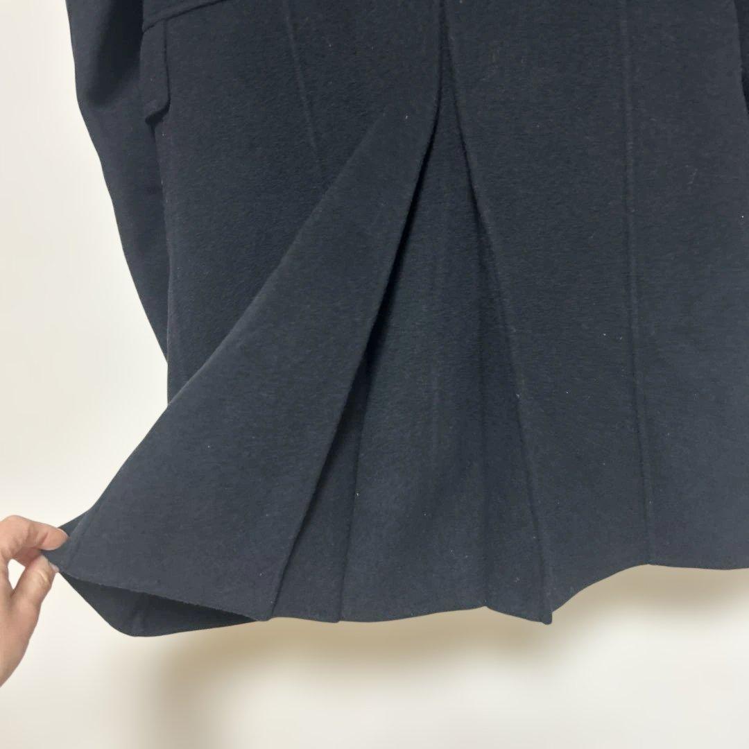 Burberry美品　黒いボタン付きウールコート　サイズ40