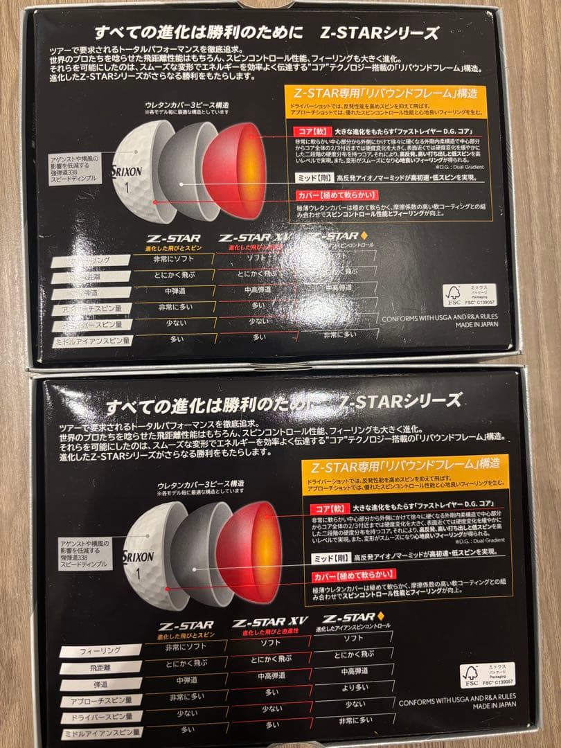 Srixon Z-STAR ホワイト 2ダース　24球