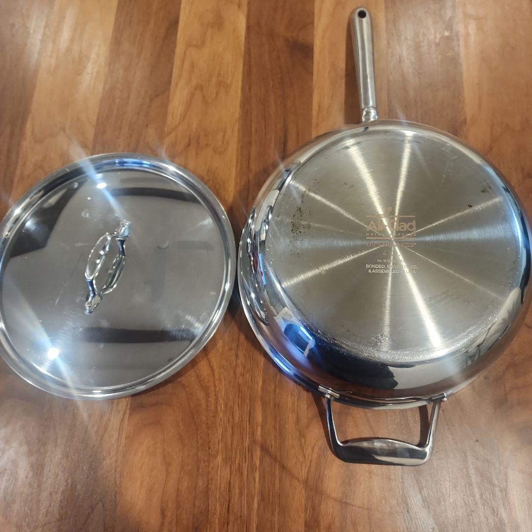 ALL-CLAD D5 5-PLY ２８ センチ ステンレス 蓋付きフライパン