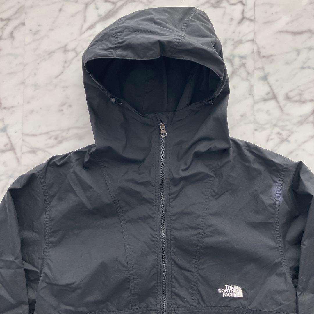 【美品】ノースフェイス コンパクトジャケット NP72530 ブラック Mサイズ