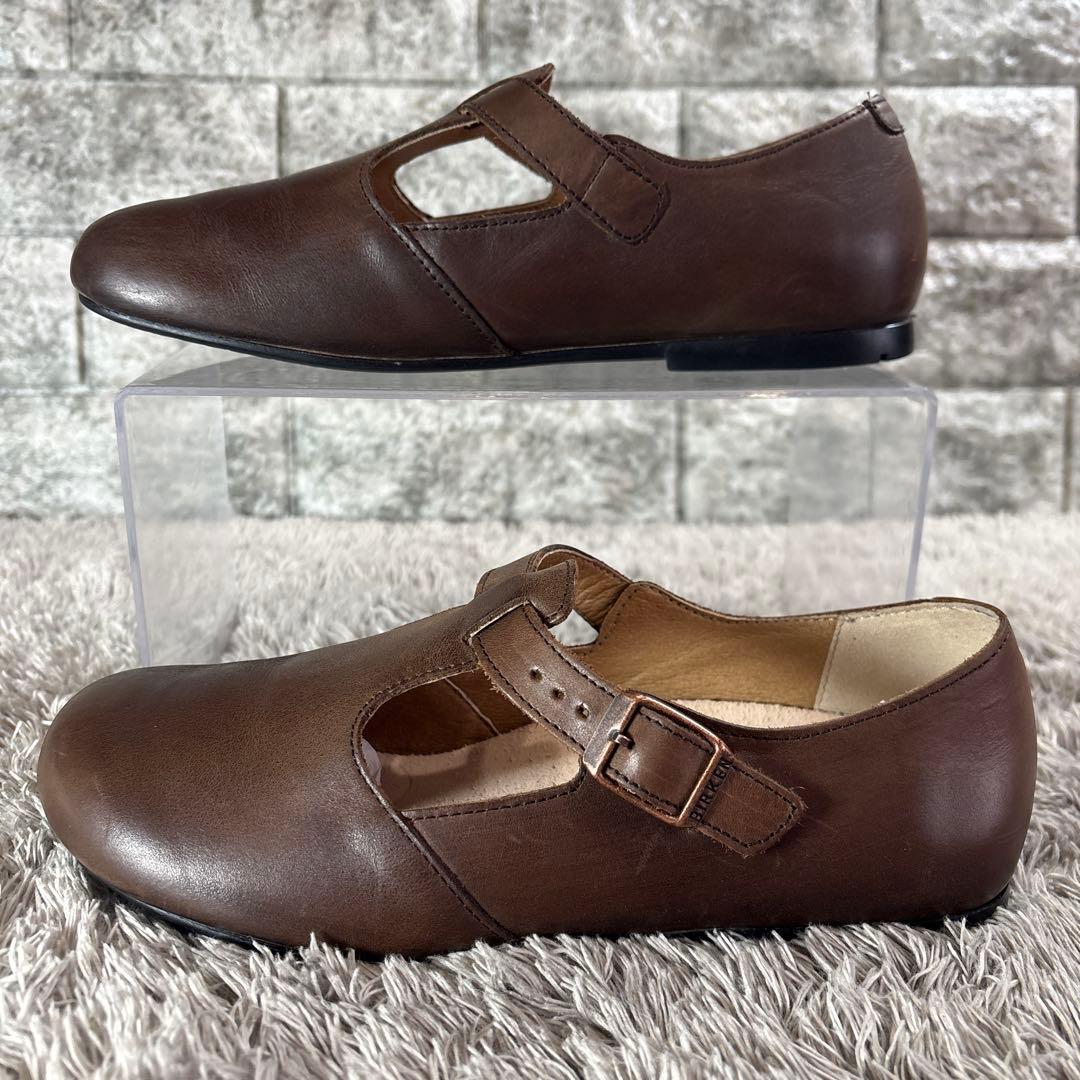 極美品❣️BIRKENSTOCK ティッケル 本革 ストラップシューズ