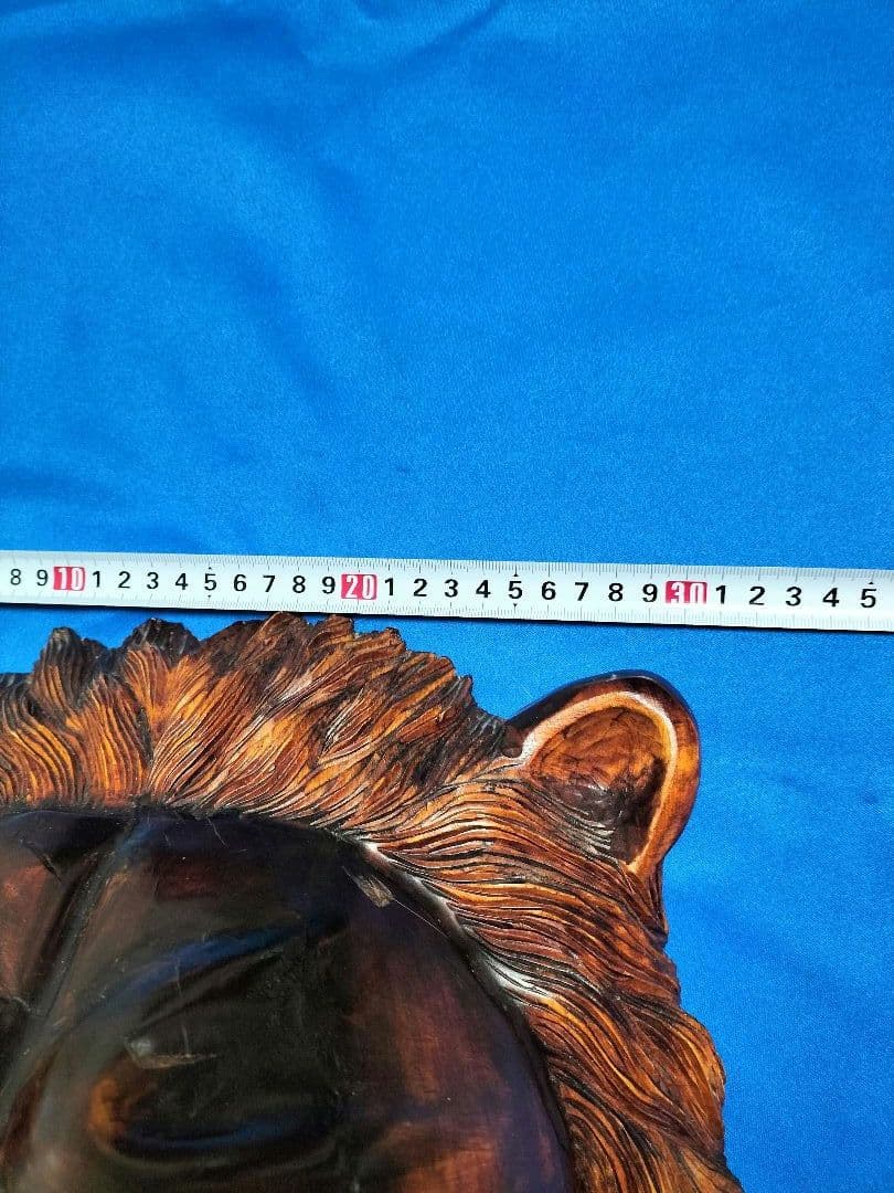 ライオン木彫り　アニマルヘッド　壁掛け最終値下げ