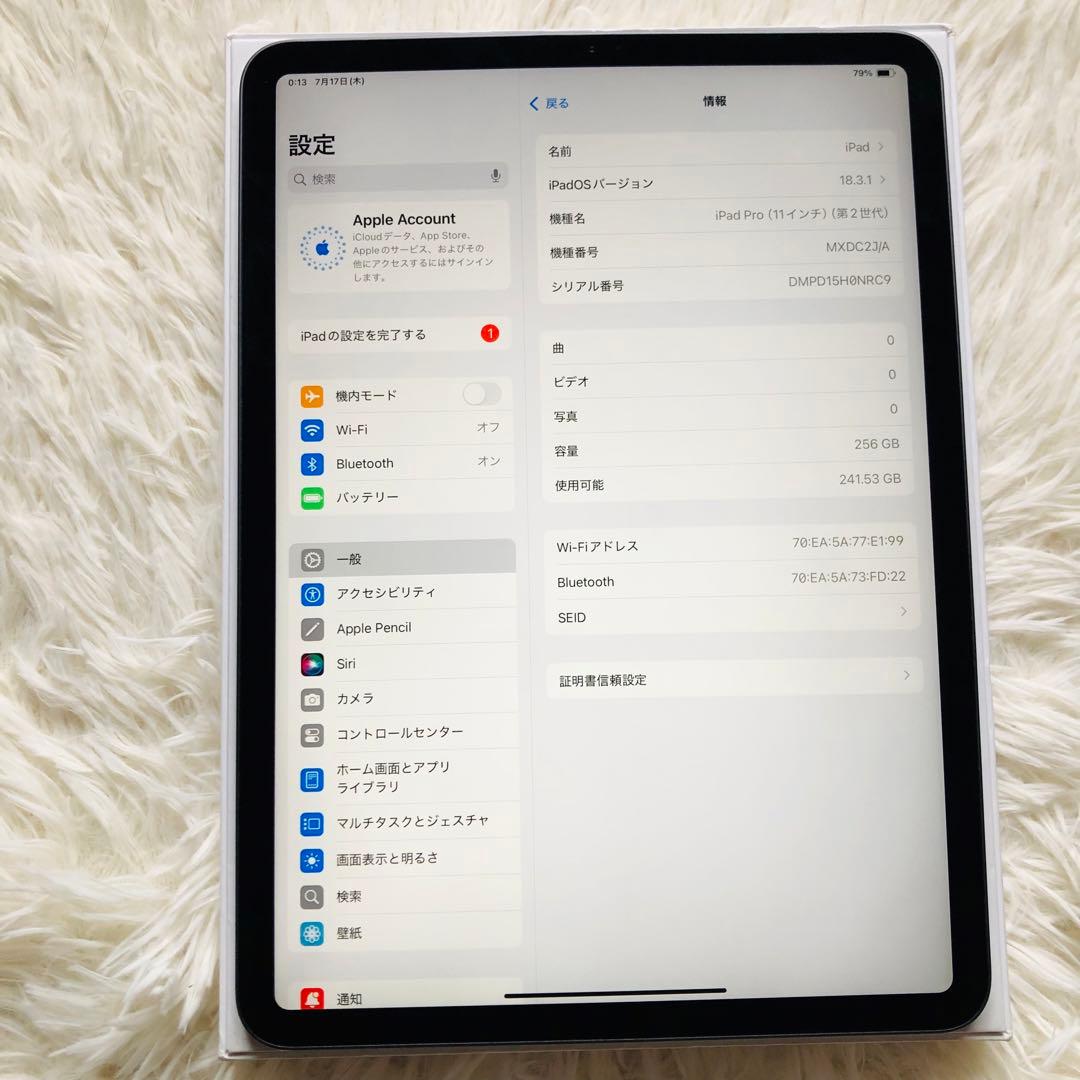 【格安】iPad Pro 11 256GB 【すぐ発送】