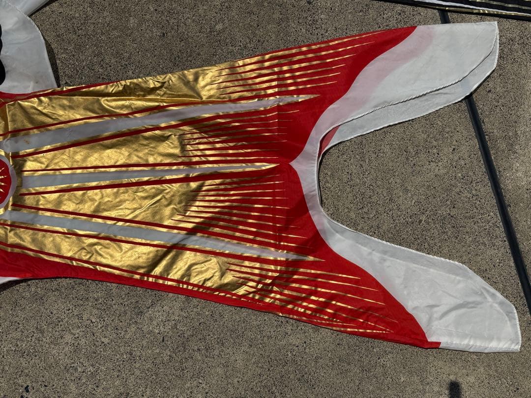 中古 鯉のぼり ⑤ 5m 黄金金太郎 こいのぼり 3色+吹流し こどもの日 節句