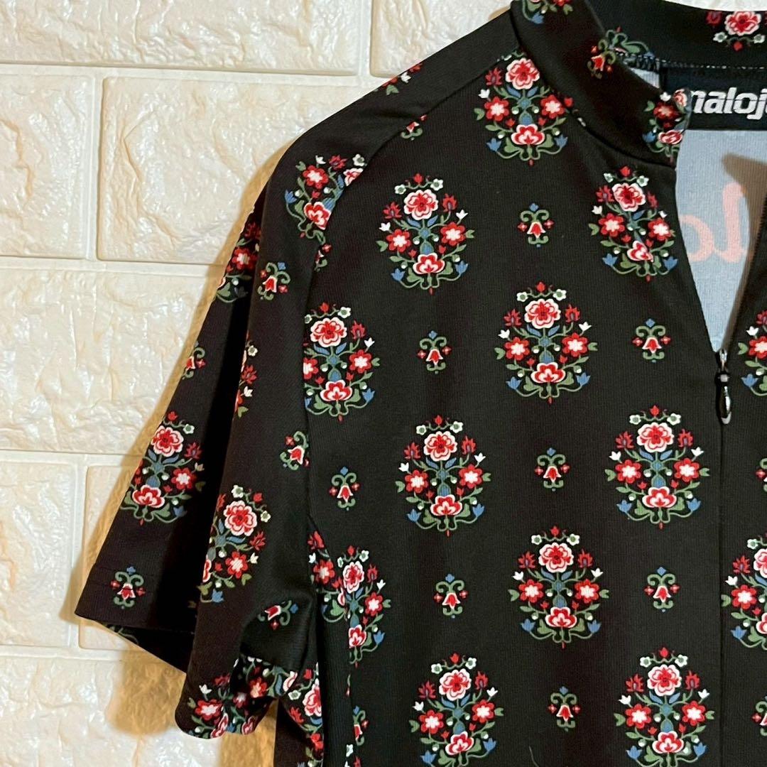 【極美品】maloja マローヤ サイクルジャージ レディースS花柄 刺繍調
