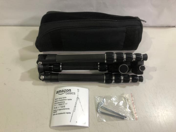 Amazonベーシック カメラ三脚 130cm 5段 自由雲台 カーボン