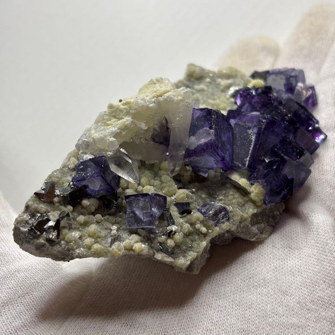 ヤオガンシャン産 フローライト クラスター 鉱物標本 セット