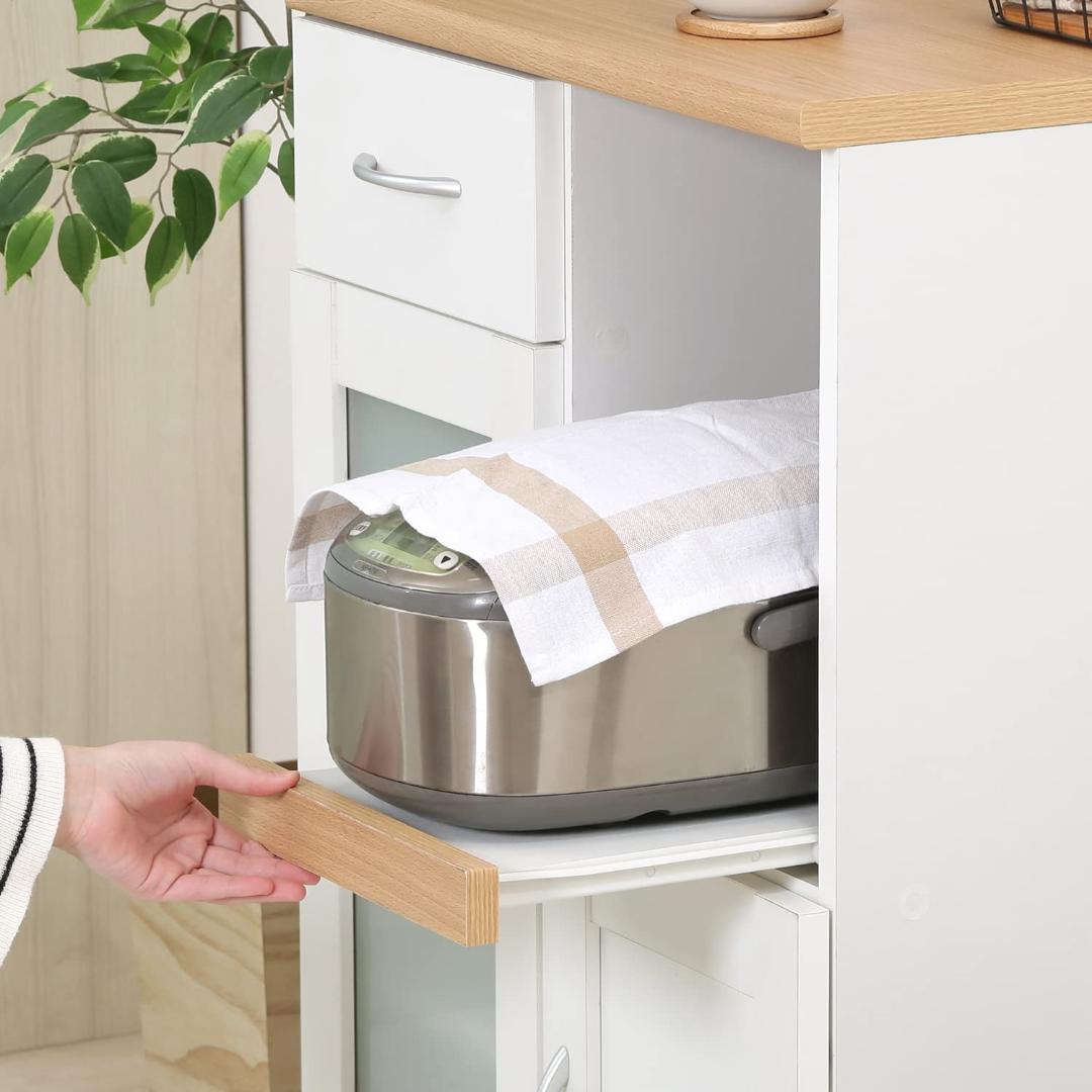 キッチンカウンター　収納　キャスター付き　引き出し収納