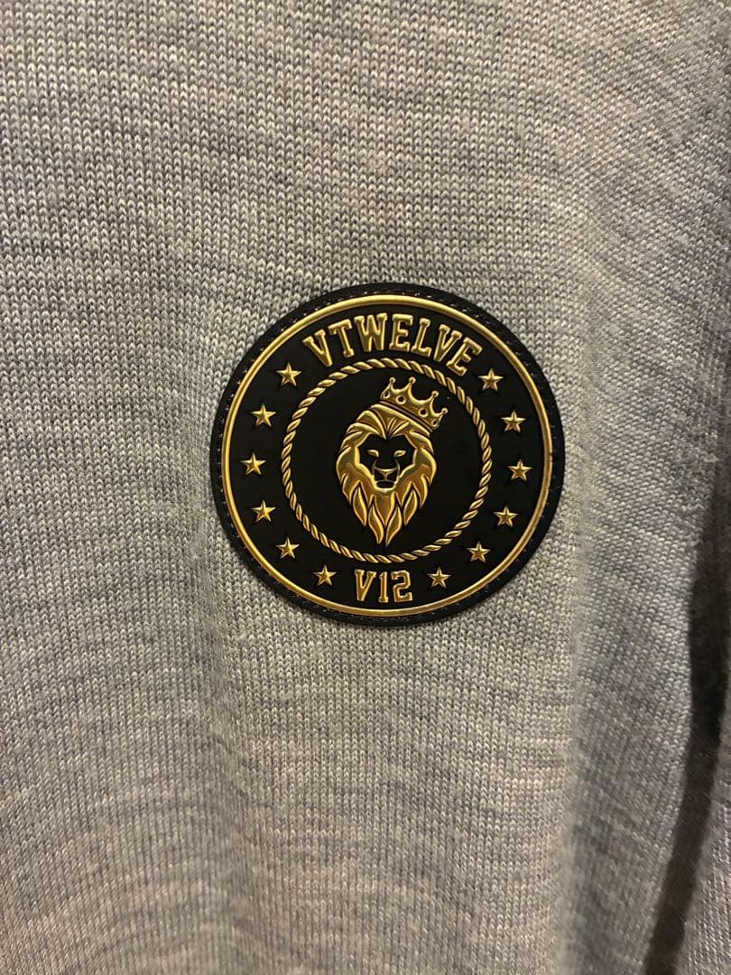 V12 セーター ウール100% Mサイズ V TWELVE ニット グレー