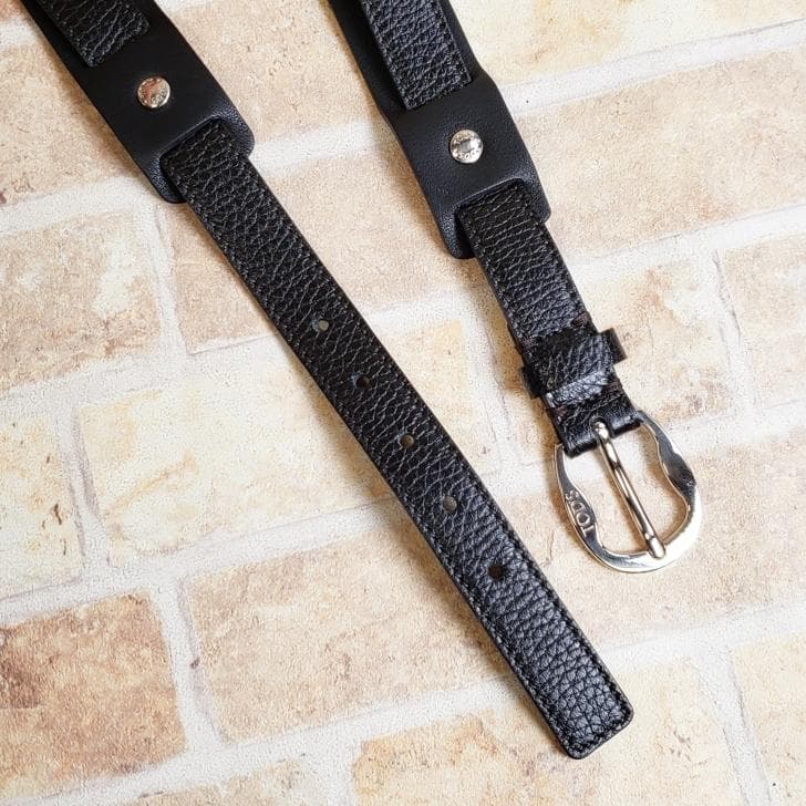 美品 トッズ TOD’S ☆ レザー ベルト ブラック 伊製 80 レディース